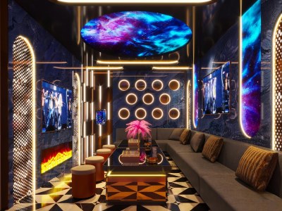 现代KTV包间3D模型下载
